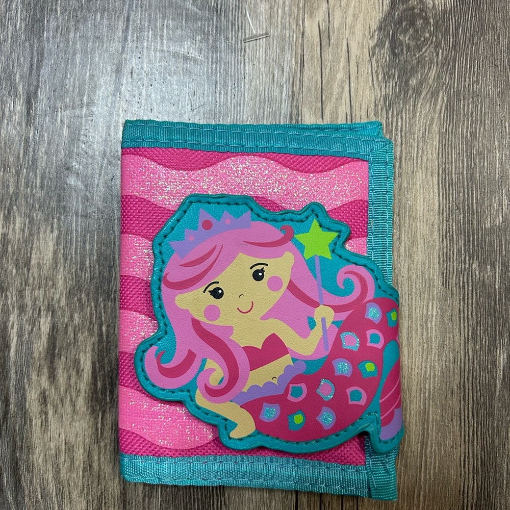 Stephen Joseph Mermaid Kids Wallet with Teal Trim